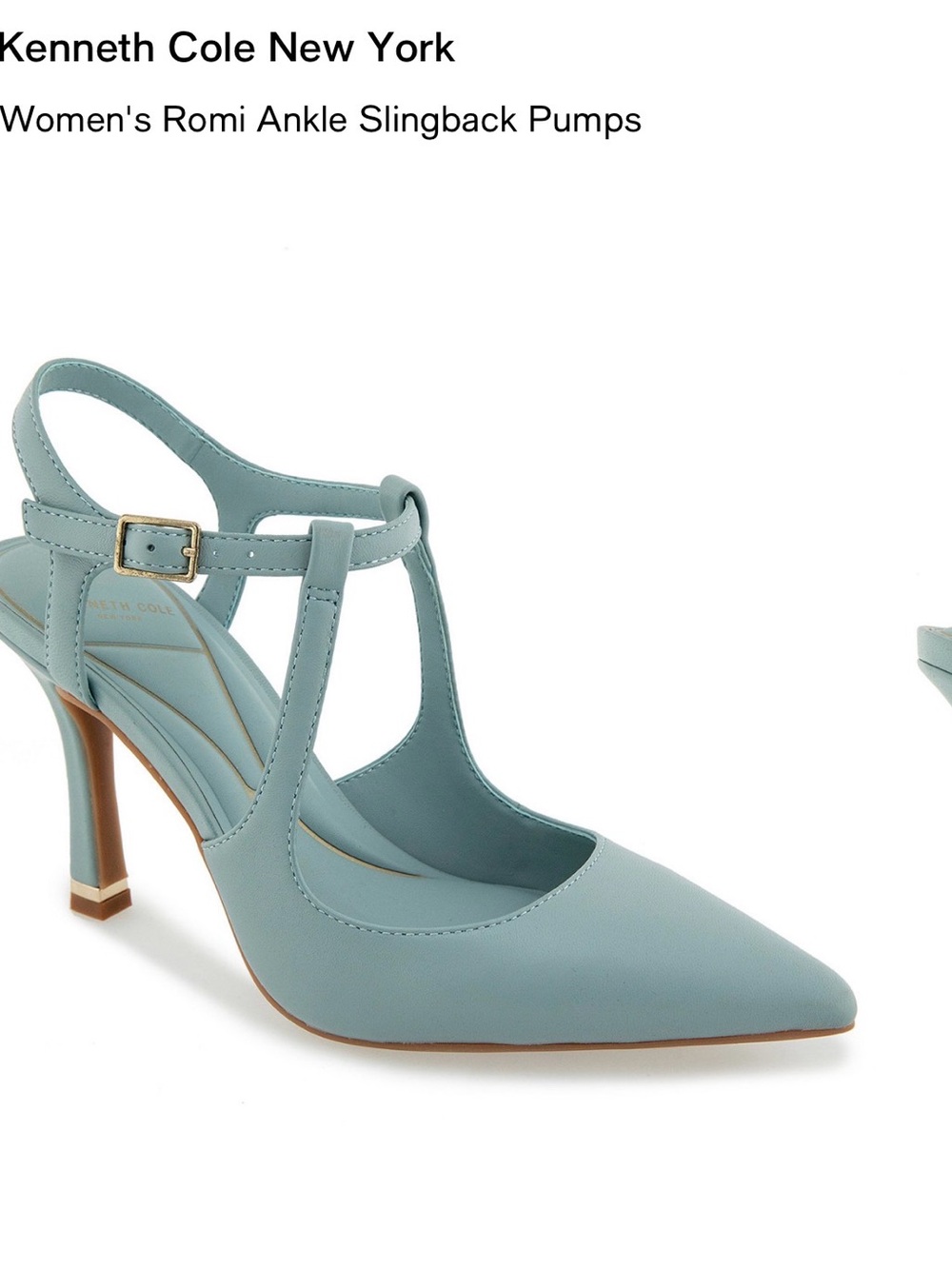 Kenneth Cole New York Women's Romi Slingback Pumps - Aqua Blue